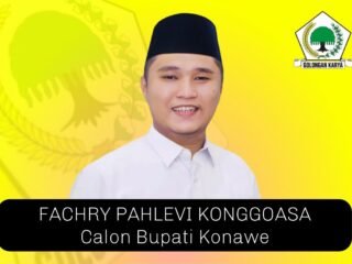 Bursa Calon Bupati Konawe, Nama Fachry Pahlevi Konggoasa Masuk Survei Golkar