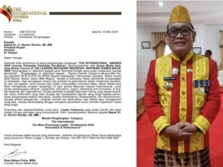 Pj Bupati Konawe Terima Anugerah Literasi Indonesia 2024