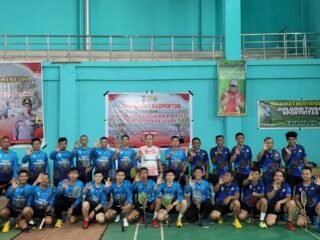 Kapolres Konut Buka Kejuaraan Badminton Peringati Hari Bhayangkara ke 78