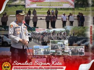 Polres Konut Gelar Simulasi Sispamkota Jelang Pilkada 2024