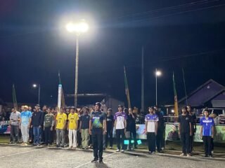 Meriahkan Hari Bhayangkara Ke-79 Tahun, Polsek Sawa Buka Turnamen Bola Voli Putra Cup I