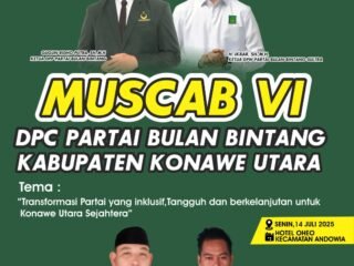 Muscab VI PBB Konut Siap Digelar, Panitia Pastikan Kesiapan Hampir Rampung