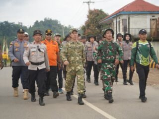 Konawe Utara Gelar Longmarch Perdana di Sultra, Dandim 1430 dan Bupati Tekankan Persatuan & Ketahanan Pangan