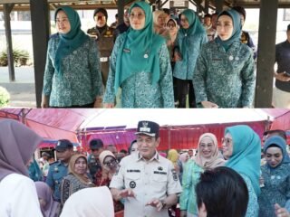 Ketua TP-PKK Sultra Kunjungi Konawe Utara, Gelar Layanan Sosial dan Gerakan Pangan Murah