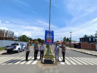 Satlantas Polres Konut Tingkatkan Edukasi Keselamatan Berkendara Lewat Baliho di Titik Strategis