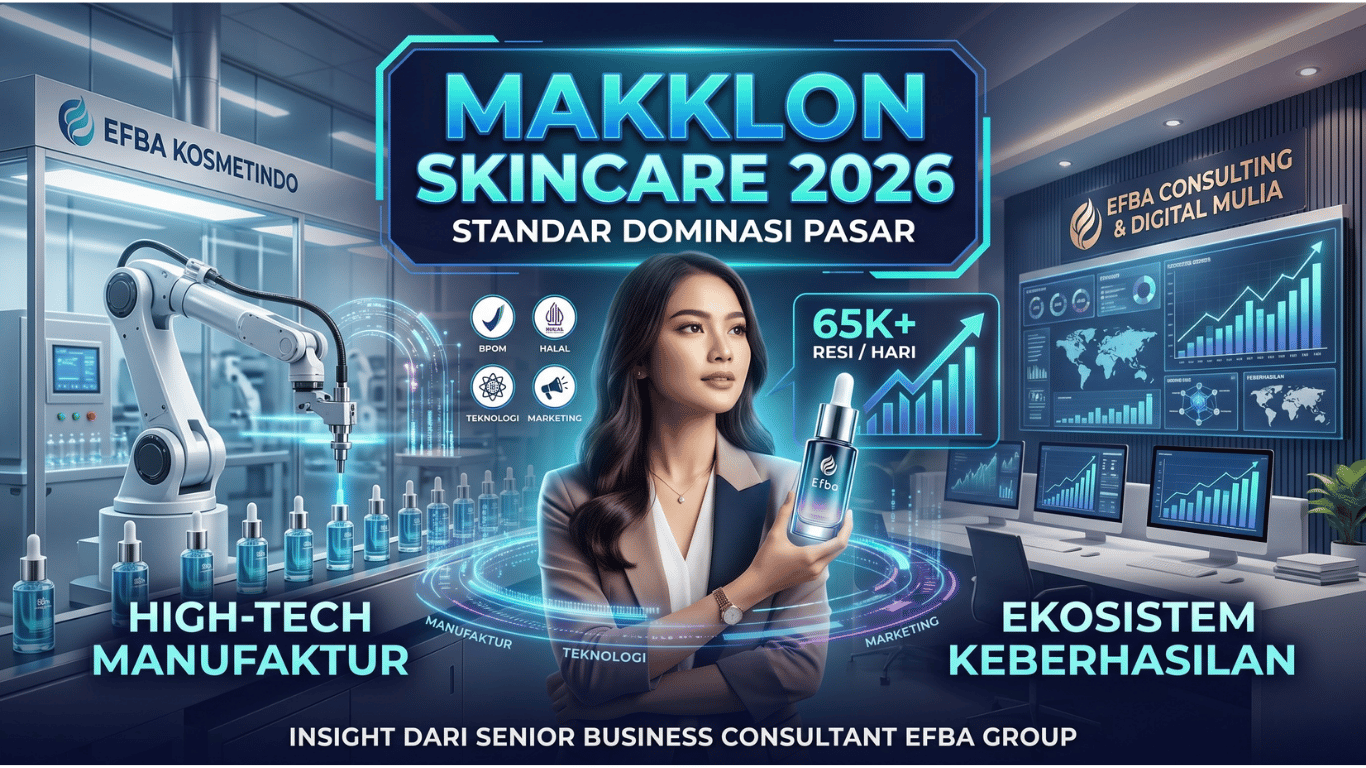 Dominasi Pasar Kecantikan 2026: Mengapa Maklon Skincare di Efba Kosmetindo Menjadi Standar Baru Keberhasilan Brand Berteknologi Tinggi