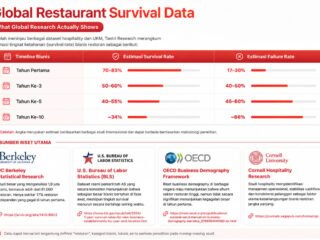Riset F&B: 83% Bisnis Kuliner Lolos Tahun Ke-1 Tapi Beguguran karena 5 Faktor Ini