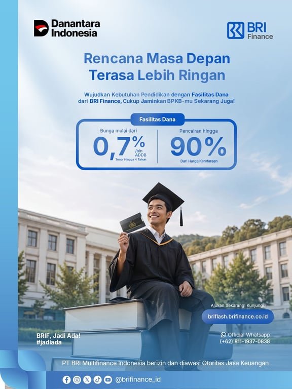 Rencana Masa Depan Kini Lebih Ringan, Cek Fasilitas Pembiayaan dari BRI Finance Ini Rencana Masa Depan Kini Lebih Ringan, Cek Fasilitas Pembiayaan dari BRI Finance Ini