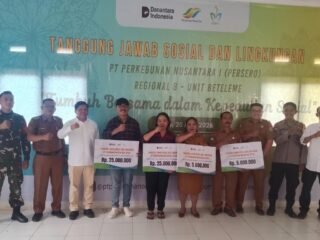 Holding Perkebunan Nusantara Pererat Silaturahmi dengan Warga Po’ona melalui Program TJSL PTPN 1 Regional 8