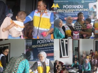Meski Belum Beroperasi, PT Kembar Emas Sultra Gelar Penyuluhan Stunting dan PMT di Desa Tambakua