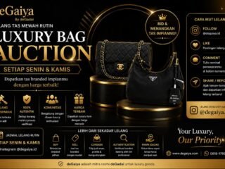 Tak Hanya Jual Beli, Kini Berburu Tas Branded Bisa Lewat Lelang Rutin deGaiya Setiap Senin dan Kamis