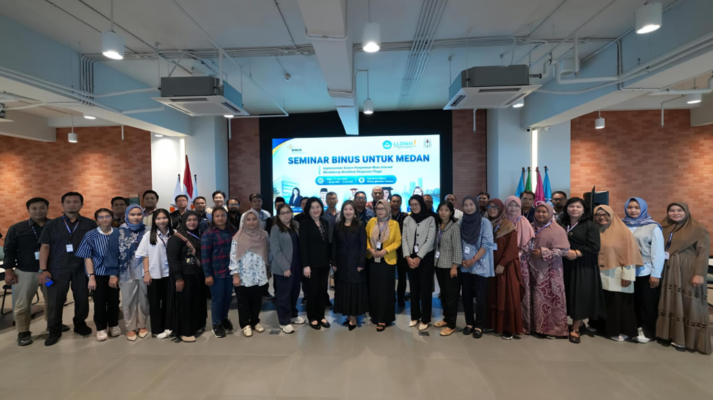 Penguatan Sistem Mutu Perguruan Tinggi dan Apresiasi Mahasiswa Jadi Sorotan lewat “BINUS Untuk Medan” Penguatan Sistem Mutu Perguruan Tinggi dan Apresiasi Mahasiswa Jadi Sorotan lewat “BINUS Untuk Medan”