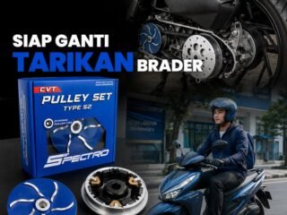 SPECTRO Perkenalkan Pulley Set Type S2, Solusi Upgrade CVT Motor Matic untuk Akselerasi Lebih Responsif