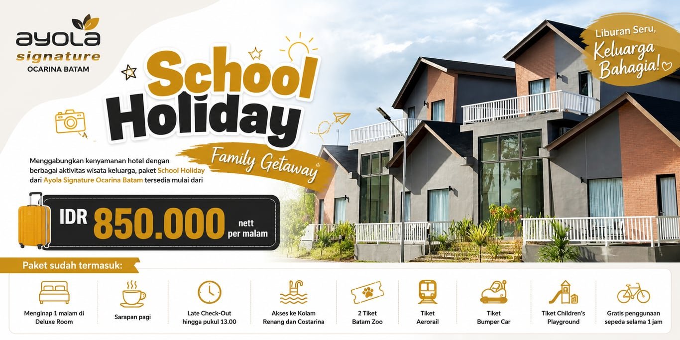 School Holiday 2026 Bersama Topotels Hotels & Resorts