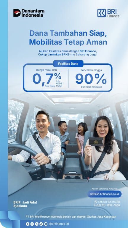 Liburan Singkat Tak Perlu Tertunda, BRI Finance Hadir dengan Solusi Dana Tunai Cepat dan Praktis Liburan Singkat Tak Perlu Tertunda, BRI Finance Hadir dengan Solusi Dana Tunai Cepat dan Praktis