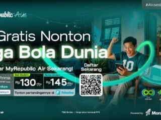 MyRepublic Air Hadirkan Akses Gratis Nonton Piala Dunia 2026 bagi Pelanggan