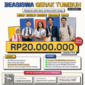 Beasiswa Gerak Tumbuh 2026 Gelombang 2 Resmi Dibuka: Rp20.000.000/Semester untuk Semua Jenjang Pendidikan Tanpa Syarat IPK