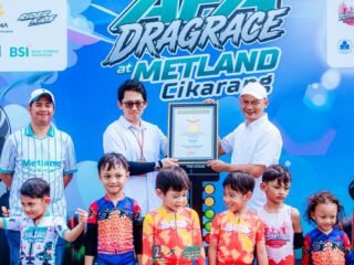 Metland Cikarang Kembali Raih Rekor MURI melalui Dragrace Pushbike dengan Peserta Anak Terbanyak