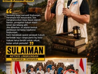 Aktivis Lingkungan Sultra Soroti Lemahnya Penegakan Hukum terhadap Dugaan Tambang Ilegal di Konawe Utara